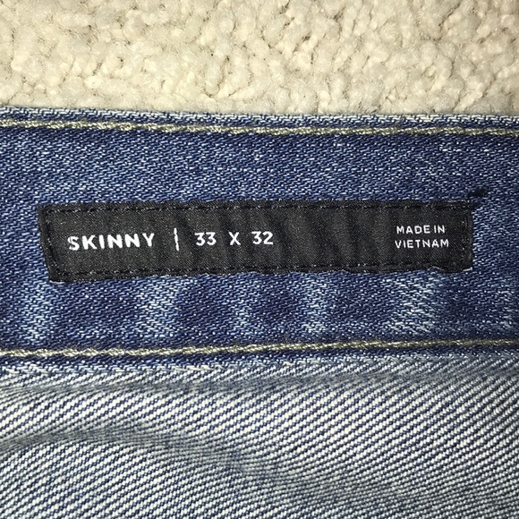 Pac Sun Skinny Jeans 33x32 Light Wash - Picture 3 of 4